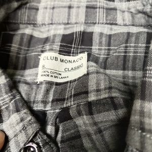Club Monaco longsleeve plaid small